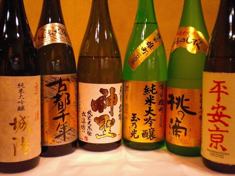 豊富な銘柄の日本酒